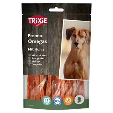 TRIXIE Premio Omega Stripes - Jutalomfalat - Csirkemell Csíkok(100g)