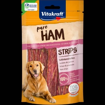 Vitakraft Pure HAM Strips - Jutalomfalat(sonka)(80g)