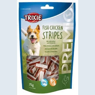Trixie Premio Fish Chicken Stripes - Jutalomfalat(csirke,hal)(75g)