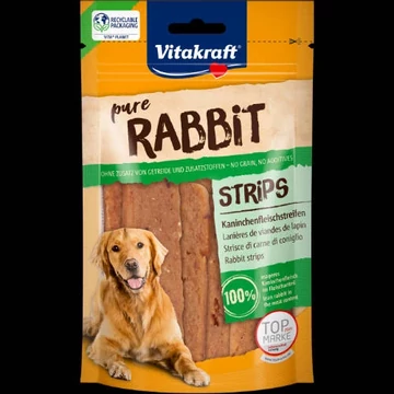 Vitakraft Pure Rabbit Slices - Jutalomfalat(nyúlhús)(80g)