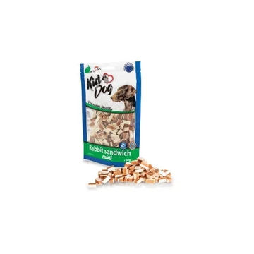 KidDog Rabbit Sandwich Mini - Jutalomfalat(nyúlhús,tőkehal)(80g)