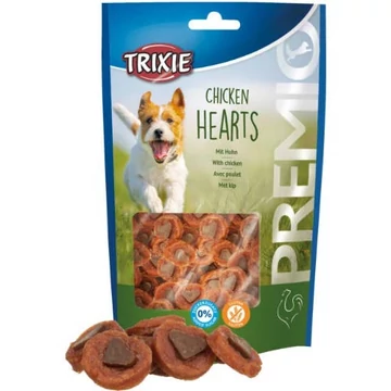 KT25.Trixie PREMIO Chicken Hearts - Jutalomfalat(csirke, Csirkemáj)(100g)