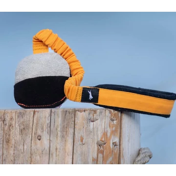 SPORTSK9 TeenyTiny Labda Gumis Kötéllel Narancssárga