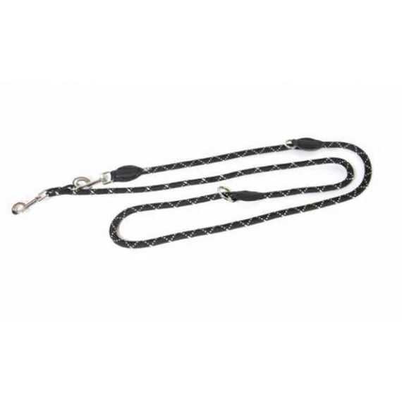 Julius-K9 IDC Felvezetõ póráz, 12mm*2,2m, kerek, fekete-fluoreszkáló