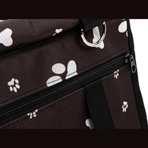 PetOasis PAWS Merevített Autós Kutyaülés Tappancsmintás