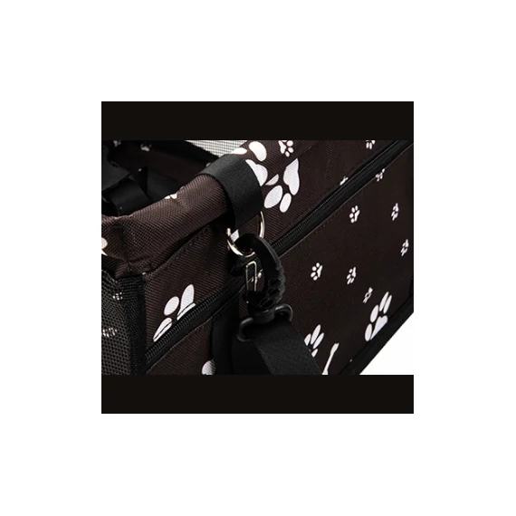 PetOasis PAWS Merevített Autós Kutyaülés Tappancsmintás