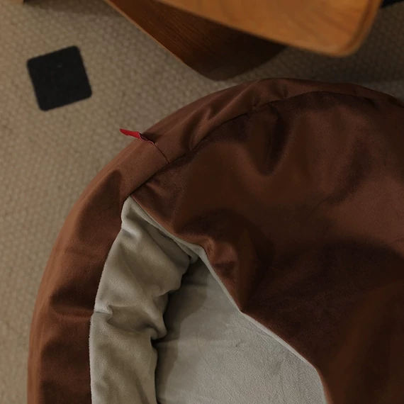 PetOasis kerek puha kutyaágy, csúszásgátló bevonattal XL