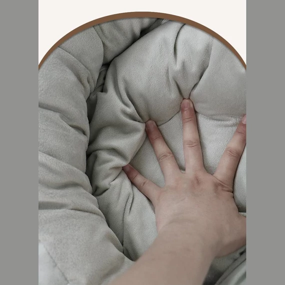 PetOasis Kerek Puha Kutyaágy, Csúszásgátló Bevonattal M