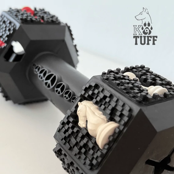 K9Tuff Súlyzó ultraerős gumijáték L méret Fekete