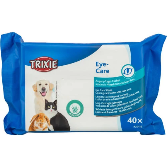 Trixie Eye Care Wipes, Univerzális Kendő, 40db-os