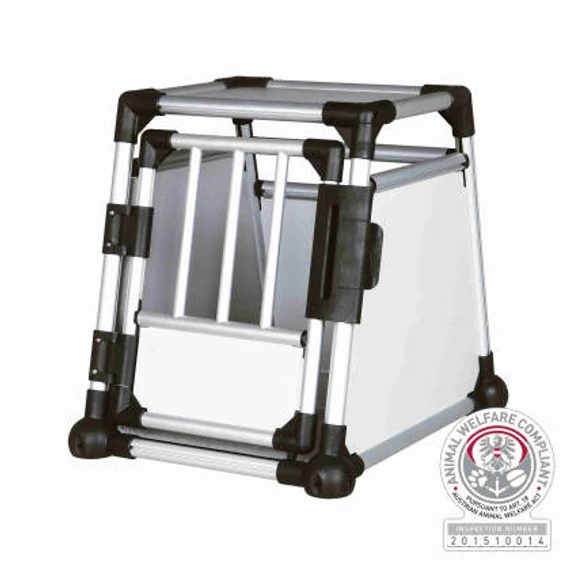 Trixie Transport Box - Aluminium szállítóbox (ezüst) 48×57×64cm (max:15kg)