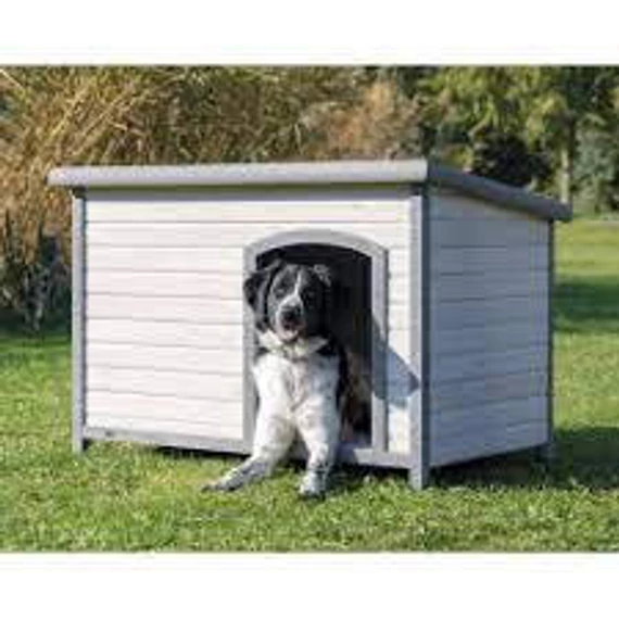 Trixie Classic Dog Kennel - kutyaház (szürke) féltetõs (L) 116x82x79cm
