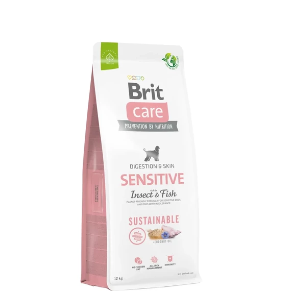 Brit Care Sensitive Sustainable - Fenntartható FEHÉR HAL & ROVARFEHÉRJE
