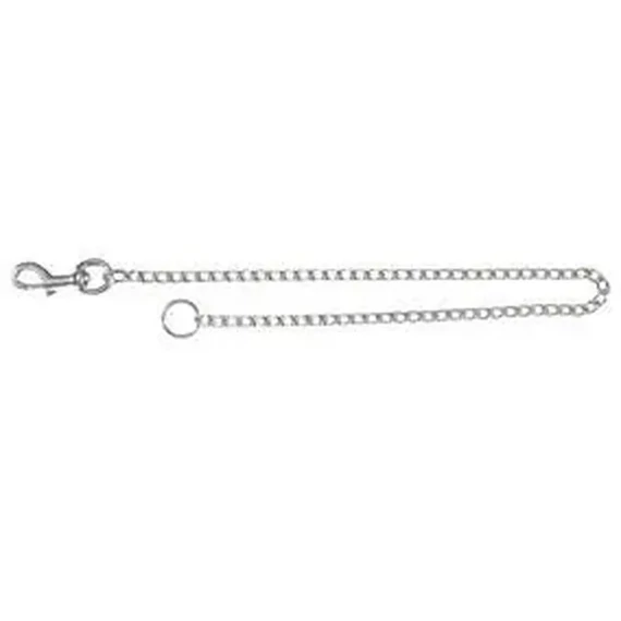 Trixie Chain - lánc póráz,bőr markolattal Több méret