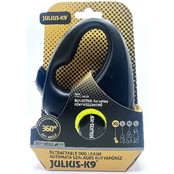 JK9 Retractable Dog Leash -  automata szalagos póráz kutyák részére XS-S