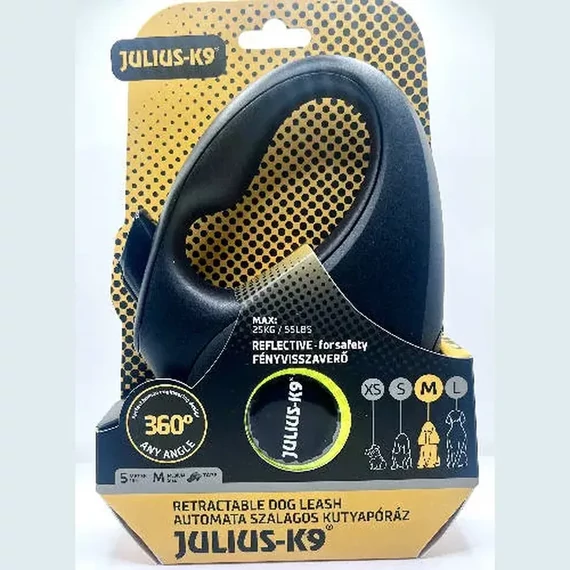 JK9 Retractable Dog Leash - Automata Szalagos Póráz M-L, Több Méret És Szín