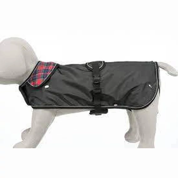 Trixie Hermy coat 2in1 - tacskó kabát (fekete,piros) tacskó jellegű kutyák részére (XS) 28cm