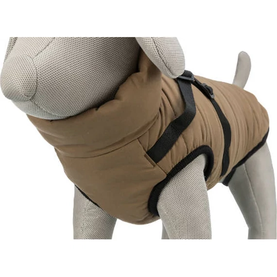 Trixie Pirou téli kabát hámmal, S:33 cm, homok