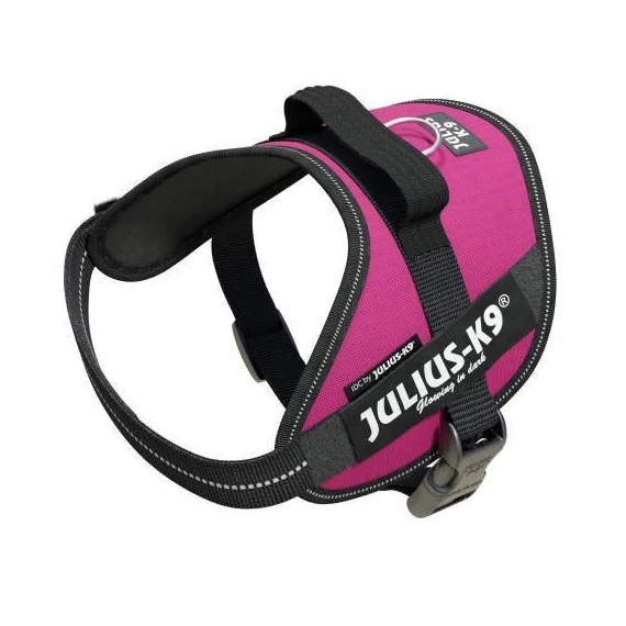 Julius-K9 IDC Power Harness - Hám (felírattal, Sötétrózsaszín) (2-es Méret)
