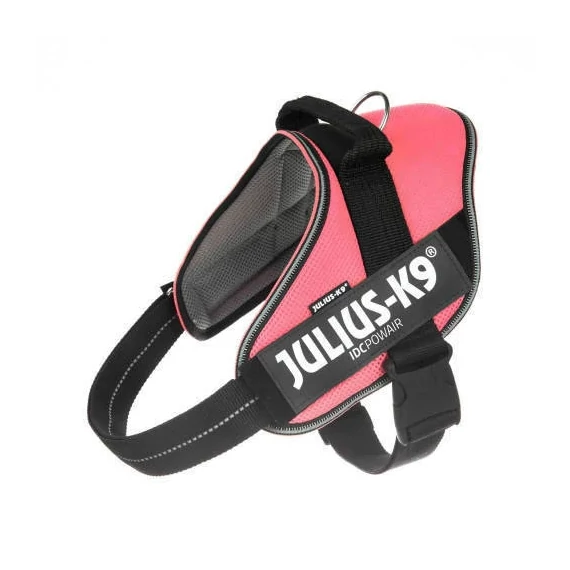Julius-K9 IDC Powair - hám (pink,felirat) kutyák részére több méretben