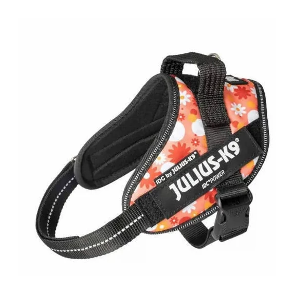 JK9 IDC Powerhám Felirattal, Méret 0 Rózsaszín Virágos