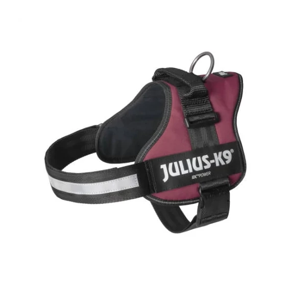 Julius K-9 Powerhám felirattal, 2-es méret (burgundy) 28-40kg-ig