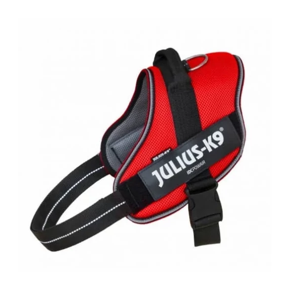 Julius-K9 IDC Powair - Hám (piros,felirat) (2XL)