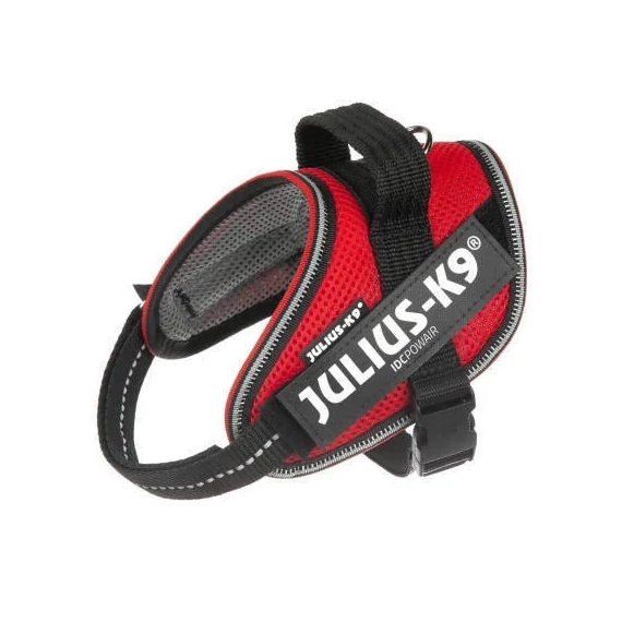 Julius K9 IDC Powair - Hám (piros,felirattal) (XS)