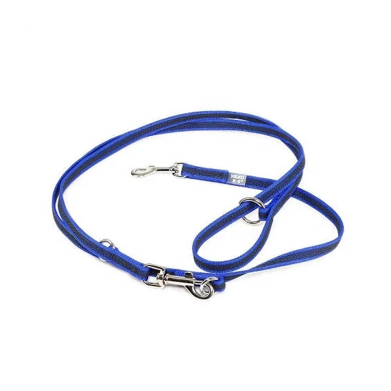 Julius K-9 Color&Gray - Állítható Póráz (kék-szürke) (14mm/2,2m)