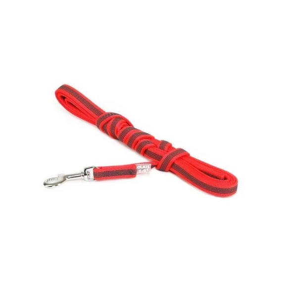 Julius K-9 Color&Gray - Póráz (gumis,piros-szürke) (14mm/3m)