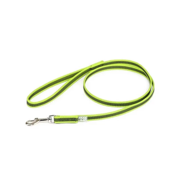 Julius-K9 Color&Gray póráz (gumis, neon-szürke) kutyák részére (14mm/1,2m)