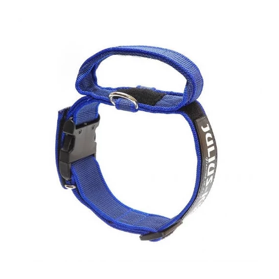 Julius K-9 Color&Gray Nyakörv,fogantyúval (40mm/38-53cm) Kék-szürke