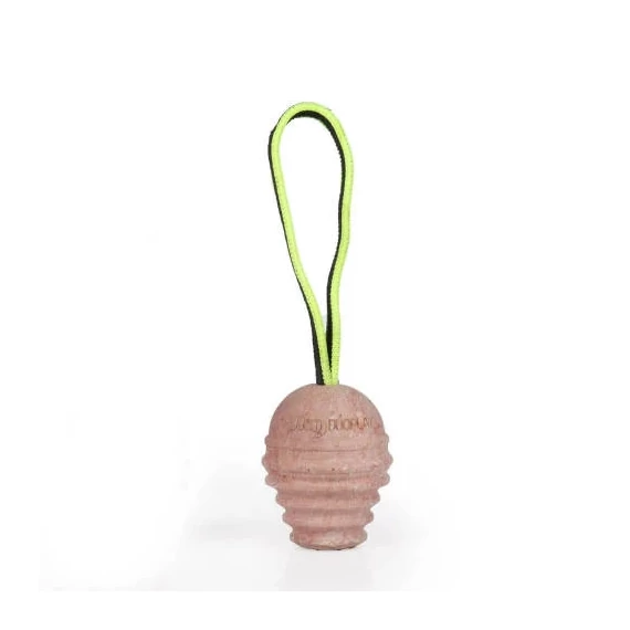 Julius-K9 Duoplay - játék (kaucsuk labda, neonsárga zsinórral) kutyák részére (14cm)