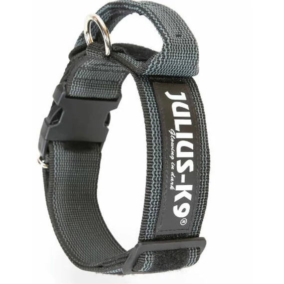 Julius-K9 Color&Gray Nyakörv Bizt.zárral, Fogantyúval 50mm