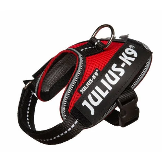 Julius-K9 IDC POWAIR kutyahám felirattal, méret 3XS piros