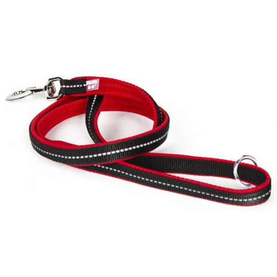 Julius-K9 POWAIR póráz 1,2m fogóval, nagy karabiner, piros