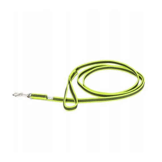 Julius-K9 Color&Gray Gumis Póráz, Neon-szürke 14mm/3m