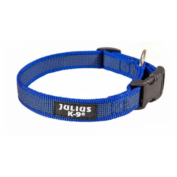Julius-K9 Color&Gray nyakörv 25mm/39-65cm, kék-szürke
