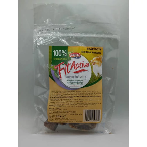 FitActive snack - jutalomfalat (szárított marhafarok) kutyák részére