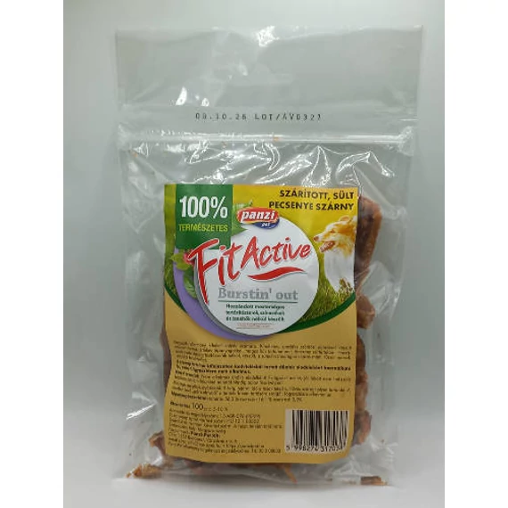 FitActive snack - jutalomfalat (szárított sült kacsaszárny) kutyák részére