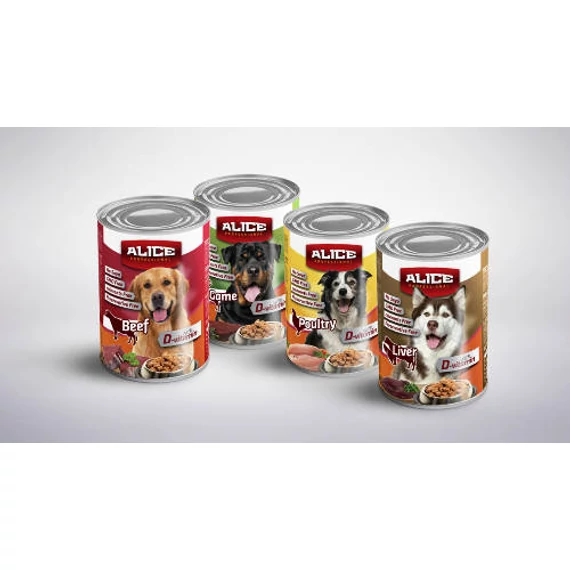 Alice Professional Dog Konzerv - Csirke (1240g)