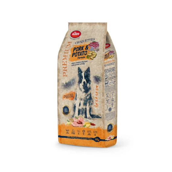 alicePROFESSIONAL 17kg Adult CROQUETTES Pork&Potato száraztáp - Felnõtt kutyák részére