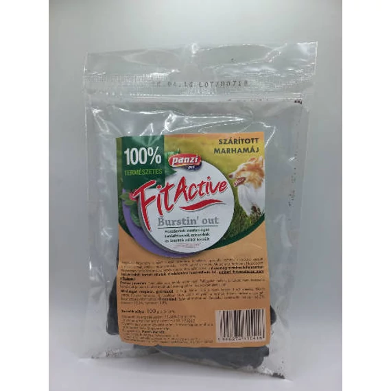 FitActive Snack - Jutalomfalat (szárított Marhamáj)