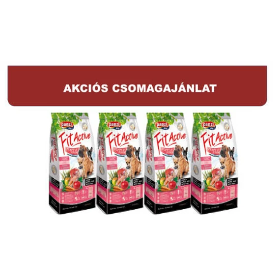 FitActive Hypoallergenic Puppy Lamb (bárány,rizs,alma) Száraztáp - Kölyök Kutyák Részére (4*4kg)
