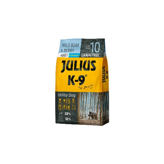 Julius K-9 10kg UD10 Utility Dog Hypoallergenic Wild boar,berry Adult (Vaddisznó,bogyók) száraztáp - Felnõtt kutyák részére