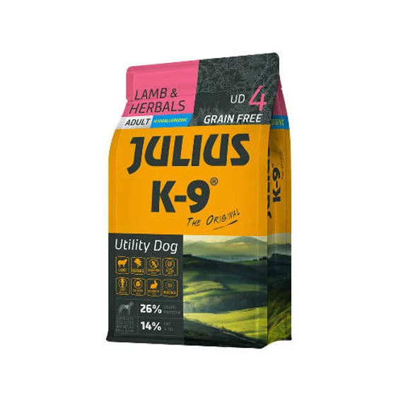 JULIUS K-9 3kg Adult Lamb & Herbals száraztáp kutyáknak (3kg)