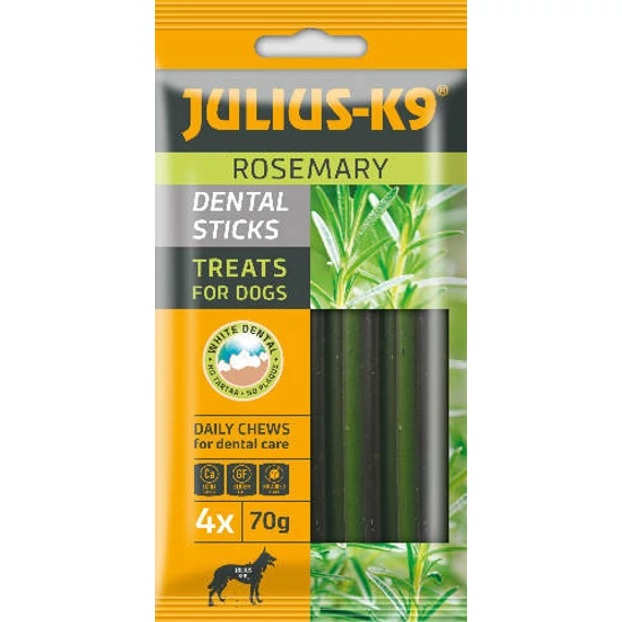 JULIUS K-9 Dental Sticks - Jutalomfalat (rozmaringgal) (70g)