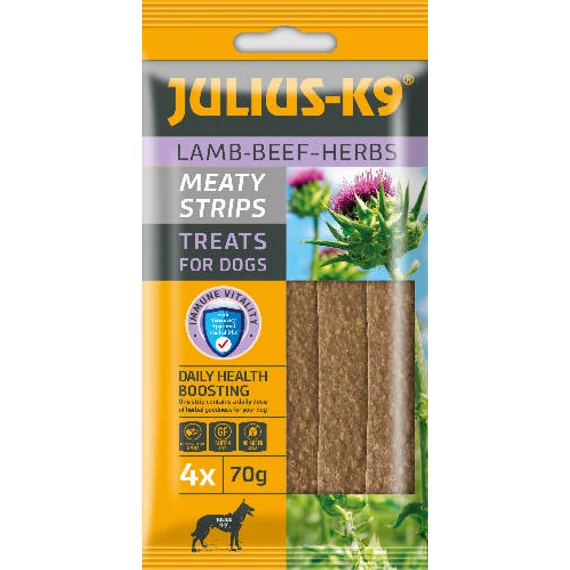 JULIUS K-9 Meaty Snacks Jutalomfalat (bárány,gyógynövény) - (70g)