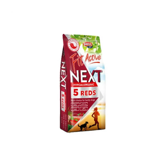 FitActive Next Hypoallergenic Five Reds Adult (vaddisznó,bárány,marha,bivaly,lazac) száraztáp - Ételallergiás, felnõtt kutyák részére