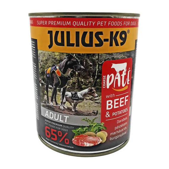 JULIUS K-9 Konzerv Kutya 800g Marha-burgonya (Beef+Potato)